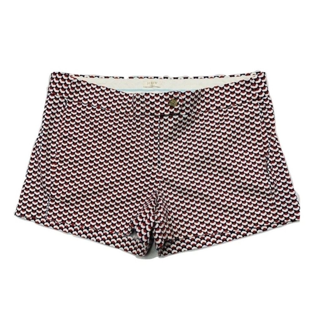 J.Crew Shorts size 10 Stretch Red White Navy Blue